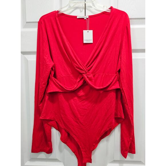 MANGOPOP Bodysuit- Red- Size XXL - Picture 1 of 2